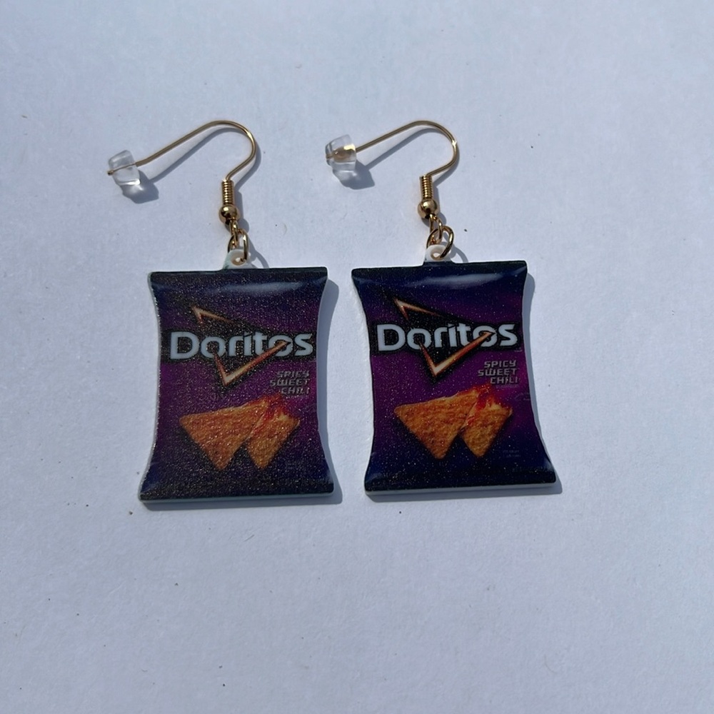 2/$14 Earrings Dangle‎ Doritos Snacks Food Costume gift mom daughter